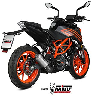 Mivv SLIP-ON MK3 ST - Pot d’échappement en acier, compatible avec KTM 125 Duke à partir de 2021, Euro5