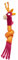 Sigikid Greifling Giraffe, PlayQ Lernspielzeug mit Rassel: greifen, spielen, lernen, für Babys ab Geburt, Art.-Nr. 42879, beere-gelb, Beere-Gelb-Giraffe, 18x8x8 cm