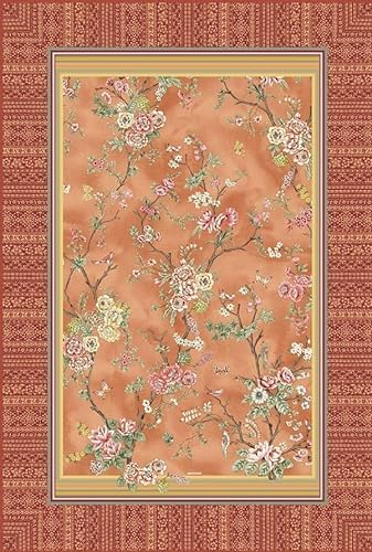 Bassetti Plaid Pallanza O1 aus Baumwolle Mako-Satin in der Farbe Orange, Maße: 180cm x 250cm, 9324117