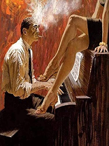 Malen nach Zahlen DIY Malen nach Zahlen für Erwachsene Sexy Girl Beauty Hot Girl Nackte Frauen DIY Ölgemälde Paintworks 50x60cm