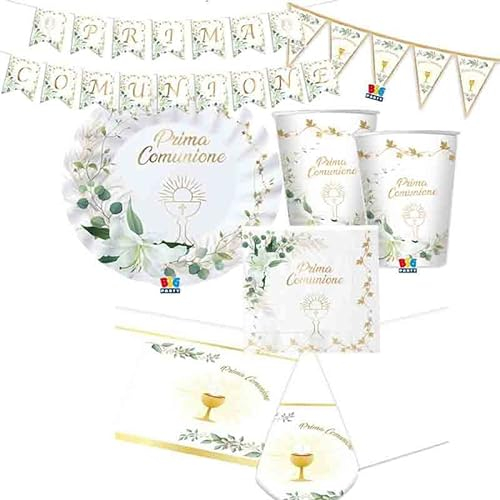irpot Ki n.17 Accessori tavola Prima Comunione Lily addobbi Festa Sacramento Comunione Bambini Bimbi allestimento Party Festa a Tema Cerimonia Calice
