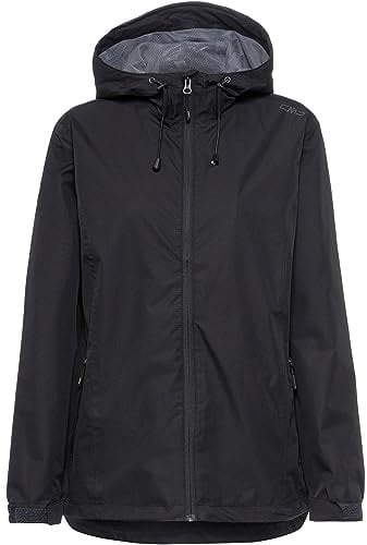 CMP - Veste femme à capuche fixe, Noir, XXS