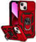 Hitaoyou iPhone 13 mini Case, iPhone 13 mini Case with Camera Cover & Kickstand Military Grade Shockproof Heavy Duty Protective with Magnetic Car Mount Holder Phone Cases for iPhone 13 mini Red