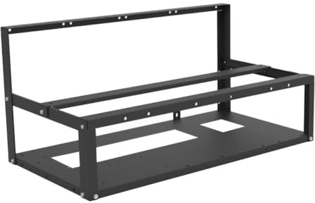 Hemobllo Open Air Computer Case Frame for Graphics Cards Storage Bracket Compatible with Cryptocurrency Mining Cards Computer Component Mount Bracket for Gaming Setup Accessories