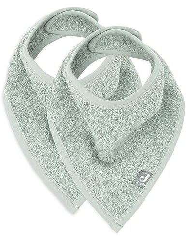 Jollein Lätzchen Bandana ca. 37 x 24,5 cm Ash Green 2er Pack | 029-867-00095