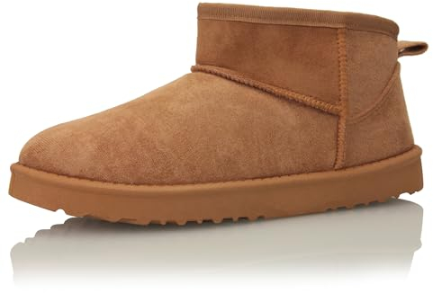 Procity Mini stivaletti da donna con calda imbottitura, effetto pelle scamosciata, look, marrone, 36 EU