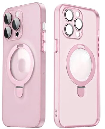 CBLdF IPhone Case Ring Holder Case For Iphone 11 12 13 14 15 Convex Lens Glass Lens Film Stand Frame Bracket-Pc + Tpu-P1-Case & Holder-For Iphone 15 Pro