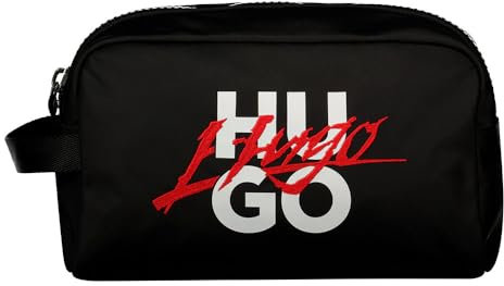 HUGO Handwritten2.0_Washb, Trousse de toilette homme, Black1,