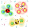 Mecctuck Saugnapf Spielzeug Baby, 3 Stück Saugnapfer Drehspielzeug, Fidget Spinner, Finger Spinner Saugnapf Spielzeug, Badespielzeug Wasserspielzeug, Spinner Badespielzeug für Baby Geschenke