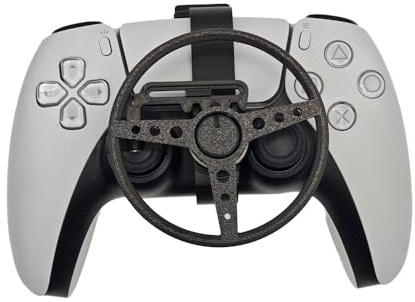 Stampa 3D Controllore di gioco mini volante per PS5 e per PS5 slim Controllore di gioco Sostituzione ausiliaria leggera Impugnatura Ruota da corsa Accessori per giochi (1)