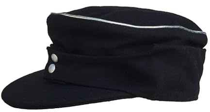 Wollmütze WWII Berghut Combat Hat Outdoor Warm Hat Replica WW2 Deutschland Schwarz Cap