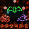 KEELYY Halloween Deko LED 3 Stück Halloween Fensterlichter mit Saugnapf, Kürbis Fledermäuse Hexenhut Fensterdeko Lichter, Fenster Beleuchtung Deko, Batteriebetriebene Lamp für Fensterdeko