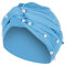 Generisch Kopftuch Damen Sommer Plissee Bandana Perlen Kopfbedeckung Klassische Beanie Mütze Muetzen Headwear Haarausfall Kappe Frauen Krebskranke Chemo Turban