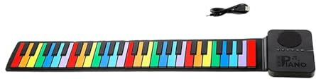 Baoblaze Pianoforte flessibile arrotolabile a 37 tasti, tastiera per pianoforte musicale digitale, tastiera per pianoforte elettrica a rullo manuale