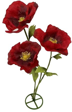 3 pièces de fleurs artificielles géantes - Ensemble de fleurs 3D réalistes - Imperméables, écologiques, durables - Décoration pour la maison, le jardin, mariage, fête, bureau, hôtel, exposition