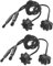 Xiciki 4 Stück halteband hutablage,1K6863447A,Hintern Halteband für Audi,für vw golf,hutablage auto halterung für Audi Hutablage,hutablage auto zubehör für golf,Auto Universal Haltebänder