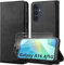 YIRSUR Handyhülle für Samsung Galaxy A16 Hülle mit 2 Stück Schutzfolie, Premium PU Leder Kartenfach Standfunktion [RFID-Blockierung] Magnet Stoßfeste Schutzhülle Klappbar Flip Case für Galaxy A16
