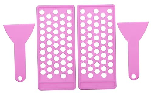 FRCOLOR 2sets Lip Balm Crafting Kit Filling Tray for Lip Balm Tubes Diy Lipstick Making Tool Spatula