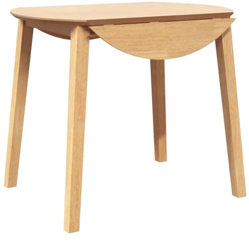 vidaXL Esstisch Natur Massivholz Gummibaumholz, Küchentisch, Restauranttisch, Tisch Restaurant, Esszimmertisch, Bistrotisch, Esszimmermöbel