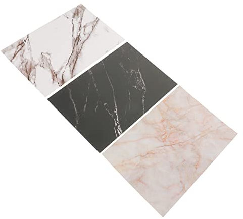 Vaguelly 3 Pièces Fond de Photo Fond Photo Alimentaire Fond Photo cosmétique marbre Toile de Fond pour la Photographie culinaire kit de Photographie culinaire Accessoires de Photographie