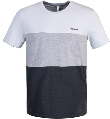 Ragwear Cruuz T-Shirt Herren (DE/NL/SE/PL, Alphanumerisch, M, Regular, Regular, Grey)