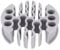 Spacnana Network Cable Organizer, Ethernet Wire Management with 30 Holes, Neatly Managing Multiple Cables, for Arranging CAT 5E, CAT 6 Shielded Wires (CAT5 Wire)