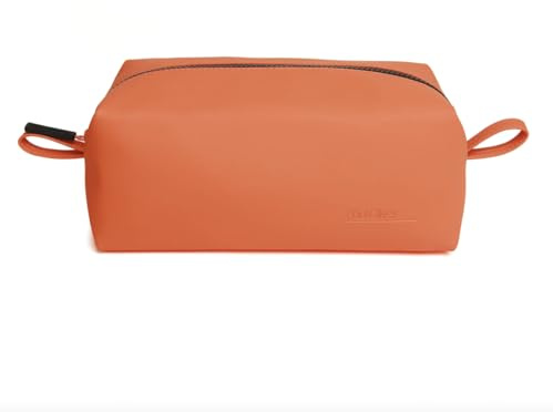 Paul Oliver Men's Wash Bags - Orange Rubberised