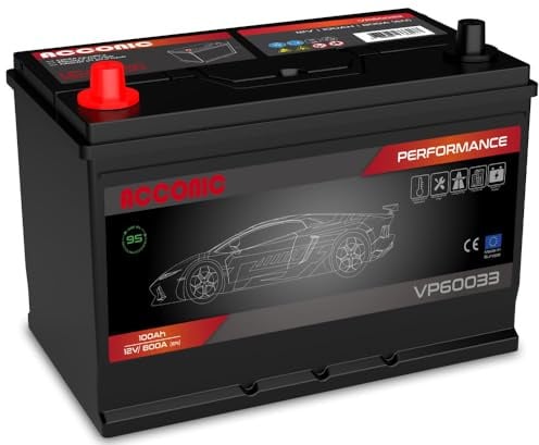 Acconic VP60033 Performance 100Ah Autobatterie ASIA ersetzt 95Ah (Pluspol Links)