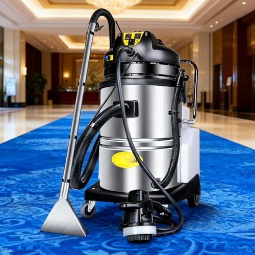 ZYLDDS Nettoyeur de Tapis Professionnel, aspirateur de Tapis, extracteur Eau et poussière Multifonction, shampouineuse en Acier Inoxydable pour Le Nettoyage Automobile et Domestique 30L