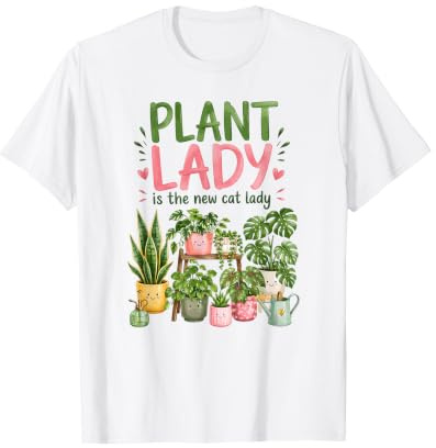Plant Lady È La Nuova Amante delle Piante D'appartamento Maglietta