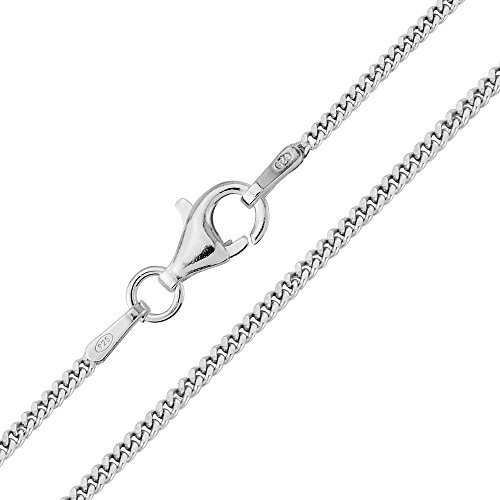 The Chain Company - Sterling Silver 18 Inch 1.5mm Thick Curb Chain (18)