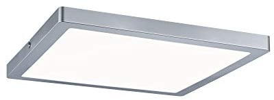 Paulmann 709.36 Deckenleuchte Atria LED-Panel 300x300mm 20W 4000K Chrom matt 230V Kunststoff