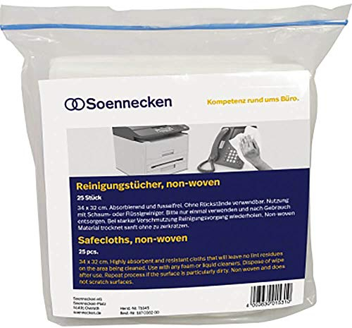 Soennecken Reinigungstuch 71645 trocken 34x32cm 25 St./Pack.