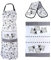 SPOTTED DOG GIFT COMPANY 3 Piece Kitchen Textiles Set - Sheep Apron, Double Oven Gloves & Tea Towel, 100% Cotton, Farm Animal Themed Kitchen Accessories for Cooking & Baking, Sheep Gifts