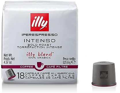 illy Caffè all'Americana in capsule Iperespresso Tostato Intenso, 6 Confezioni da 18 Capsule, Totale 108 Capsule