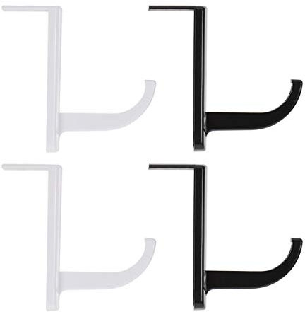 Hemobllo 4 pcs Headphone Headset Hanger Monitor Stand Holder Self-Adhesive Stick-on Hook for Home and Office