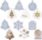 6 Pcs Christmas Resin Moulds, Xmas Bell Tree Snowflake Elk Wolf Molds Epoxy Pendant Necklace Jewelry Making Mould for Keychain Pendent Xmas Tree Ornament Decoration DIY Gift