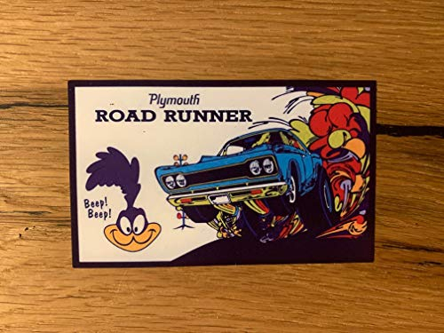 #010 / Road Runner Aufkleber 11x7cm USA Muscle Car Sticker Oldtimer Oldschool V8 Big Block Tuning Retro Vintage Kult