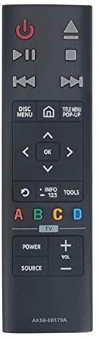 AULCMEET AK59-00179A Ersetzte Fernbedienung Kompatibel mit Samsung Blu-ray Heimkinosystem UBD-K8500/ZF UBD-K8500 UBD-K8500/XU