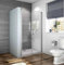 Acezanble 140x185cm Duschtür Nischentür Duschabtrennung Doppel 5mm glas