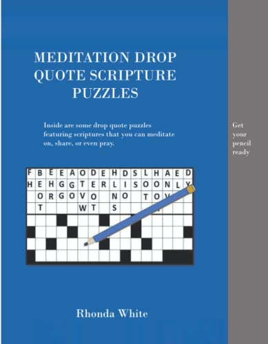 MEDITATION DROP QUOTE SCRIPTURE PUZZLES