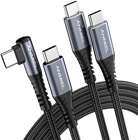 ANMIEL USB C auf USB C Kabel【2 Stück /2M】 60W USB-C kabel PD 3.0 QC 4.0 Typ C Ladekabel Kompatibel mit iPad Pro/Mini 6/Air5,MacBook Air/Pro 13'',Huawei MateBook,Samsung Galaxy S21 S22,Pixel 4XL