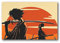 BEMIN Samurai Champloo Poster The Samurai Mugen Jin Wall Art Poster Scroll Canvas Painting Picture Living