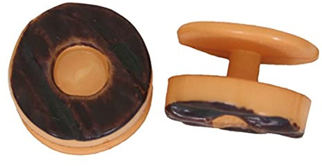 EXNER Kugel-Knöpfe/Motiv-Knöpfe Donut in Verpackungseinheit von 12 Stück