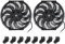 Radiator Cooling Fan, 2pcs 12in 80W Electric Radiator Cooling Fan Universal Accessory for Vehicle