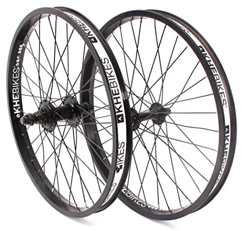 KHE BMX Laufradsatz MVP Alu 36 Loch schwarz 9T Ritzel Felgenband Made in Germany