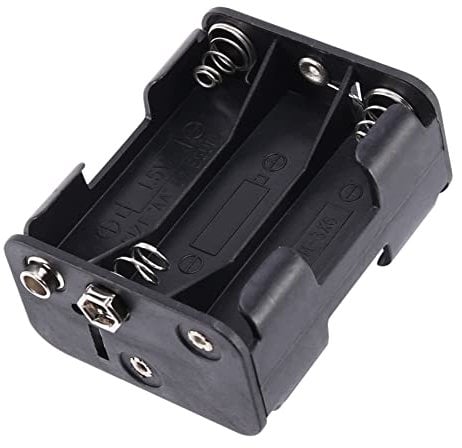 Plouluyt Double Side 6 x 1.5 V AA Battery Holder Case Box Black