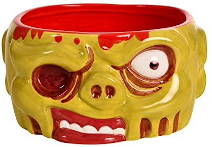 Elbenwald Cuenco 3D Zombie Head 1000 ml Cerámica Verde