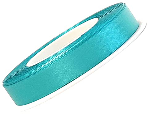 s.dekoda Satinband 25m x 10mm Türkis - Türkisgrün Schleifenband Dekoband Satin