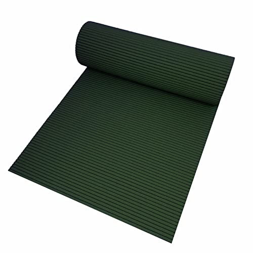 Badematte Bodenbelag Duschvorleger - Uni Dunkelgrün Eckig 65 x 50 cm - Weichschaum Bodenmatte Badteppich Antirutsch Vorleger Matte